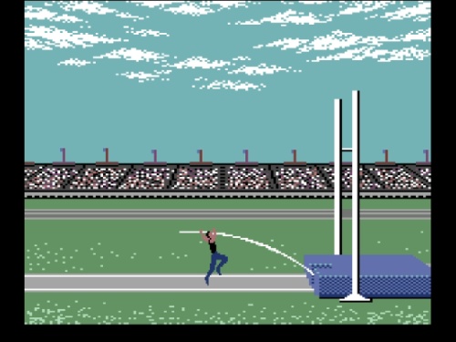 Gameplay of Summer Games for Commodore 64